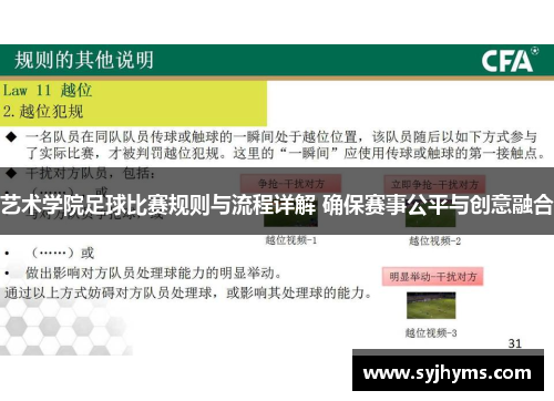 艺术学院足球比赛规则与流程详解 确保赛事公平与创意融合